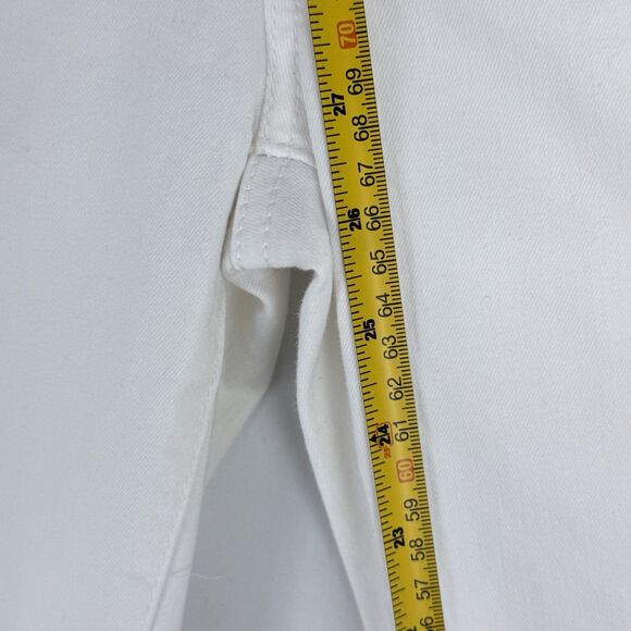 Buffalo David Bitton Jeans Womens 6/28 White Mid-Rise Stretch Soft Ankle Grazer - Picture 15 of 16